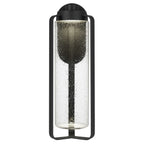 Black Seeded LED Dimmable Outdoor Hanging Light
