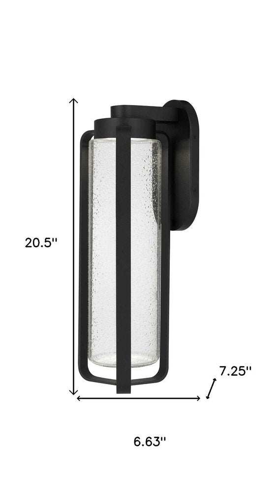 Black Seeded LED Dimmable Outdoor Hanging Light