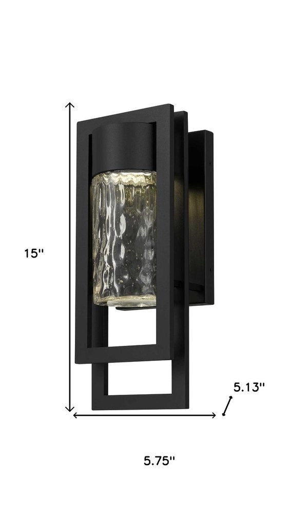 Black Seeded LED Dimmable Outdoor Hanging Light