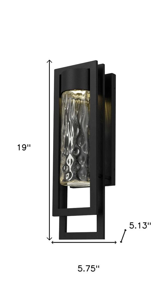 Black Seeded LED Dimmable Outdoor Hanging Light