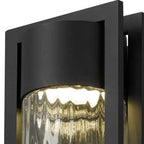 Black Seeded LED Dimmable Outdoor Hanging Light