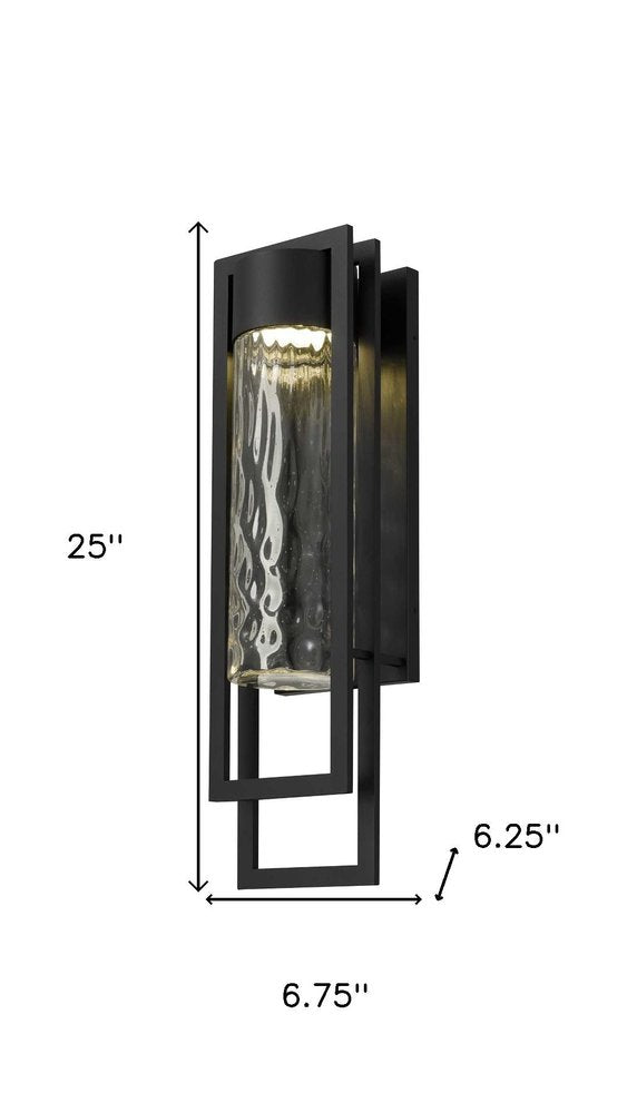 Black Seeded LED Dimmable Outdoor Hanging Light