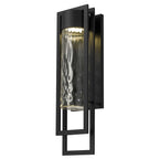 Black Seeded LED Dimmable Outdoor Hanging Light