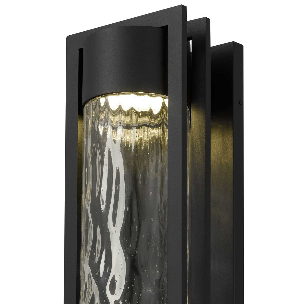 Black Seeded LED Dimmable Outdoor Hanging Light