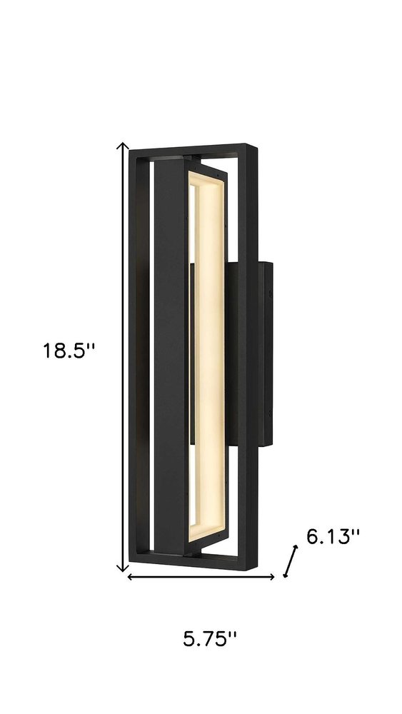 Black LED Dimmable Outdoor Hanging Light