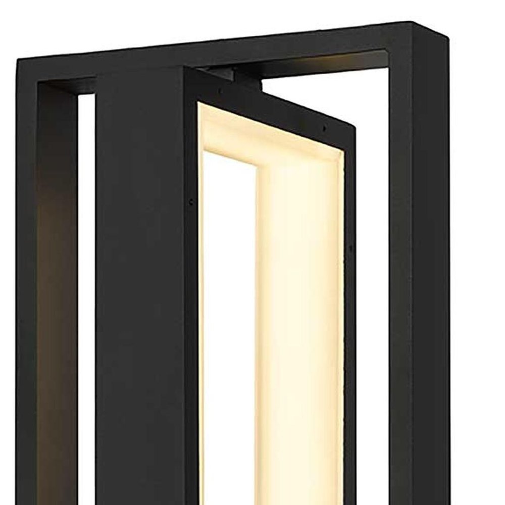 Black LED Dimmable Outdoor Hanging Light