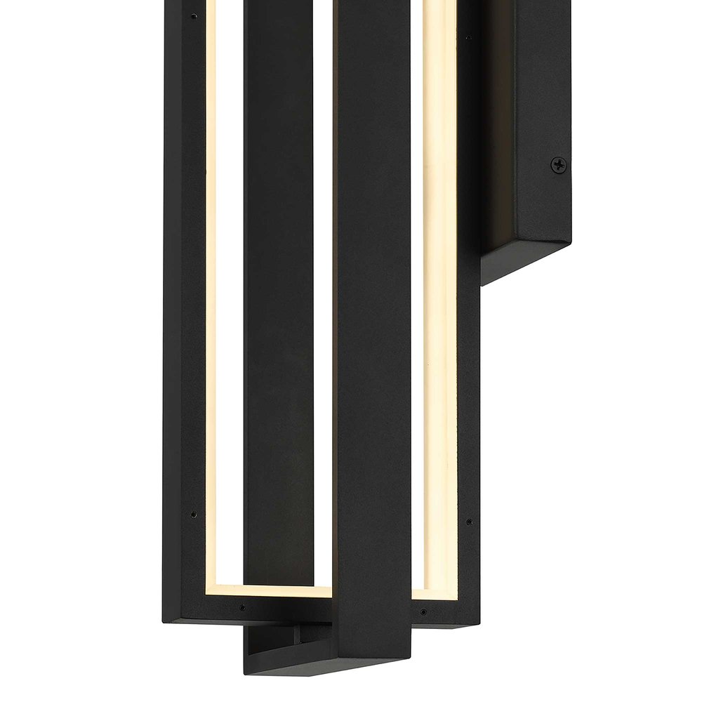 Black LED Dimmable Outdoor Hanging Light