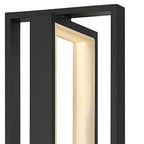 Black LED Dimmable Outdoor Hanging Light