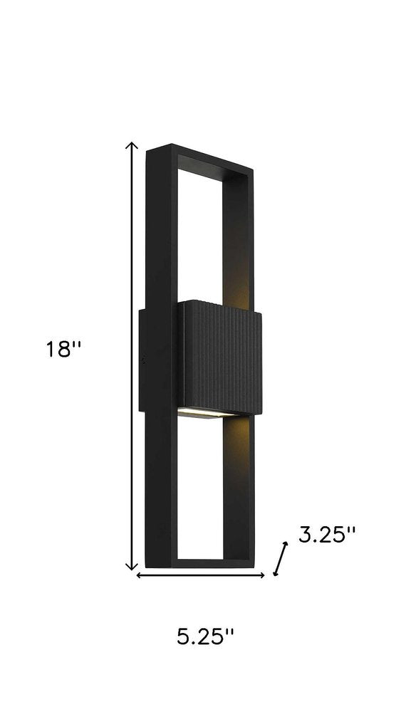 Black LED Dimmable Outdoor Hanging Light