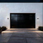 Black LED Dimmable Outdoor Hanging Light