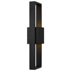 Black LED Dimmable Outdoor Hanging Light