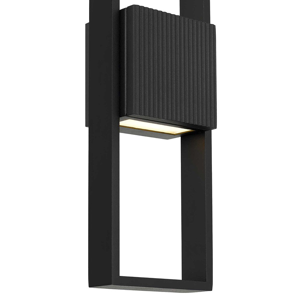 Black LED Dimmable Outdoor Hanging Light