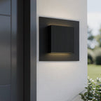 Black LED Dimmable Outdoor Hanging Light