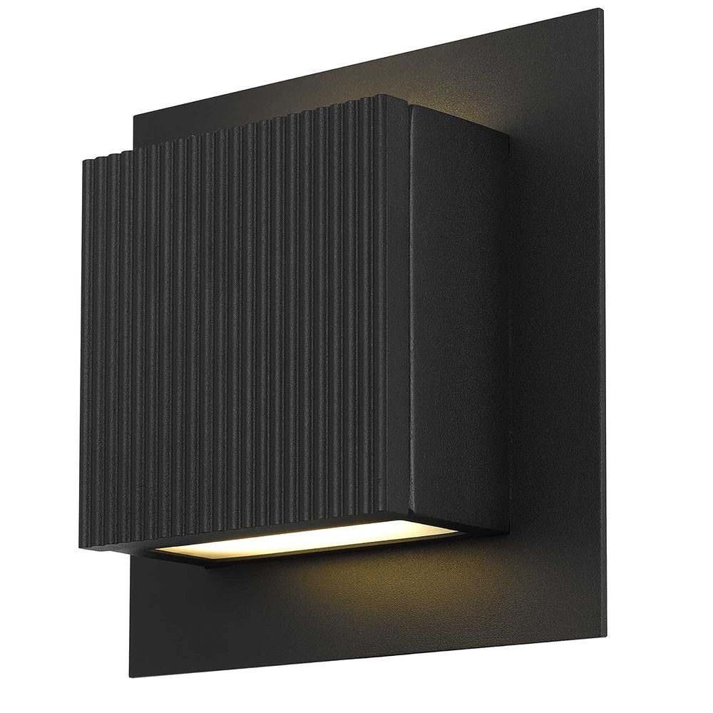 Black LED Dimmable Outdoor Hanging Light