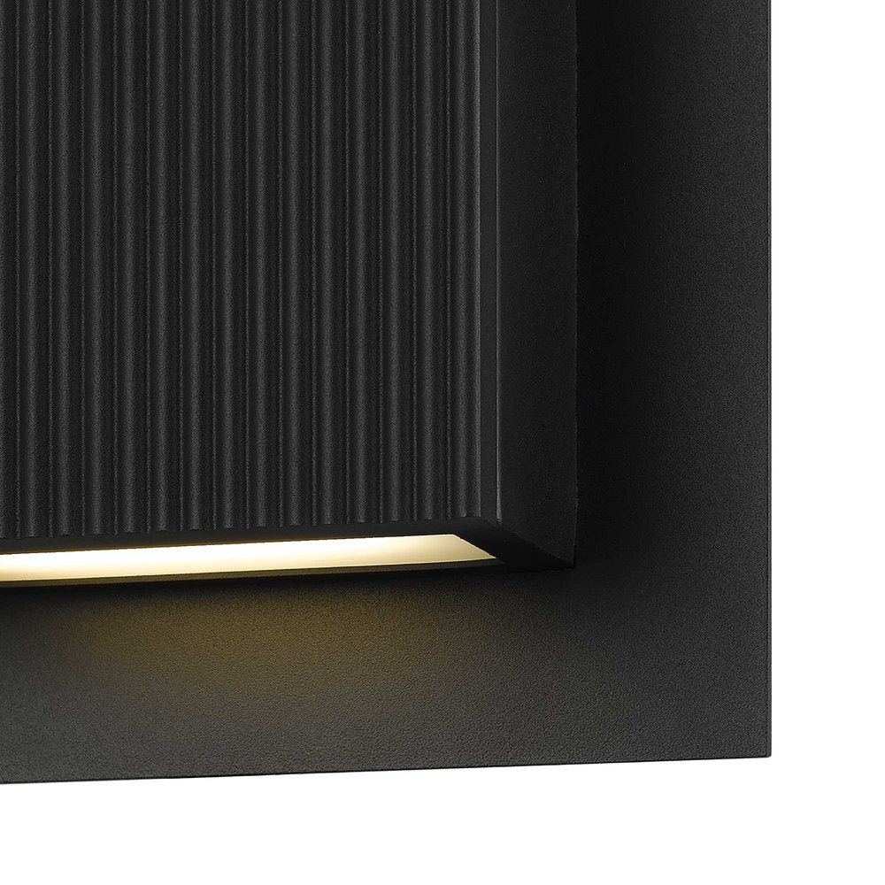 Black LED Dimmable Outdoor Hanging Light