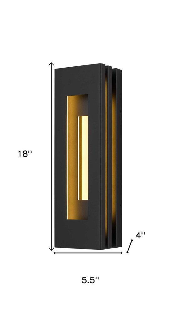 Black LED Dimmable Outdoor Hanging Light