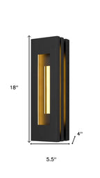 Black LED Dimmable Outdoor Hanging Light