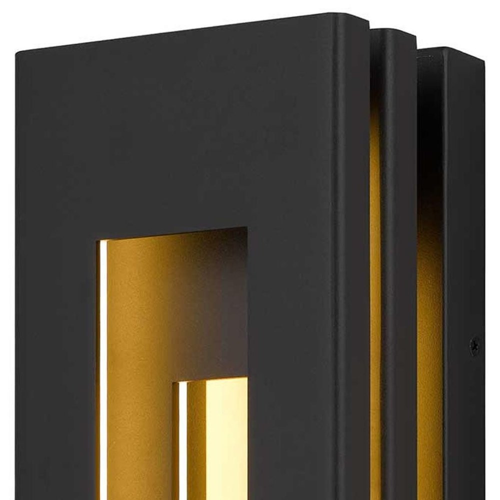 Black LED Dimmable Outdoor Hanging Light
