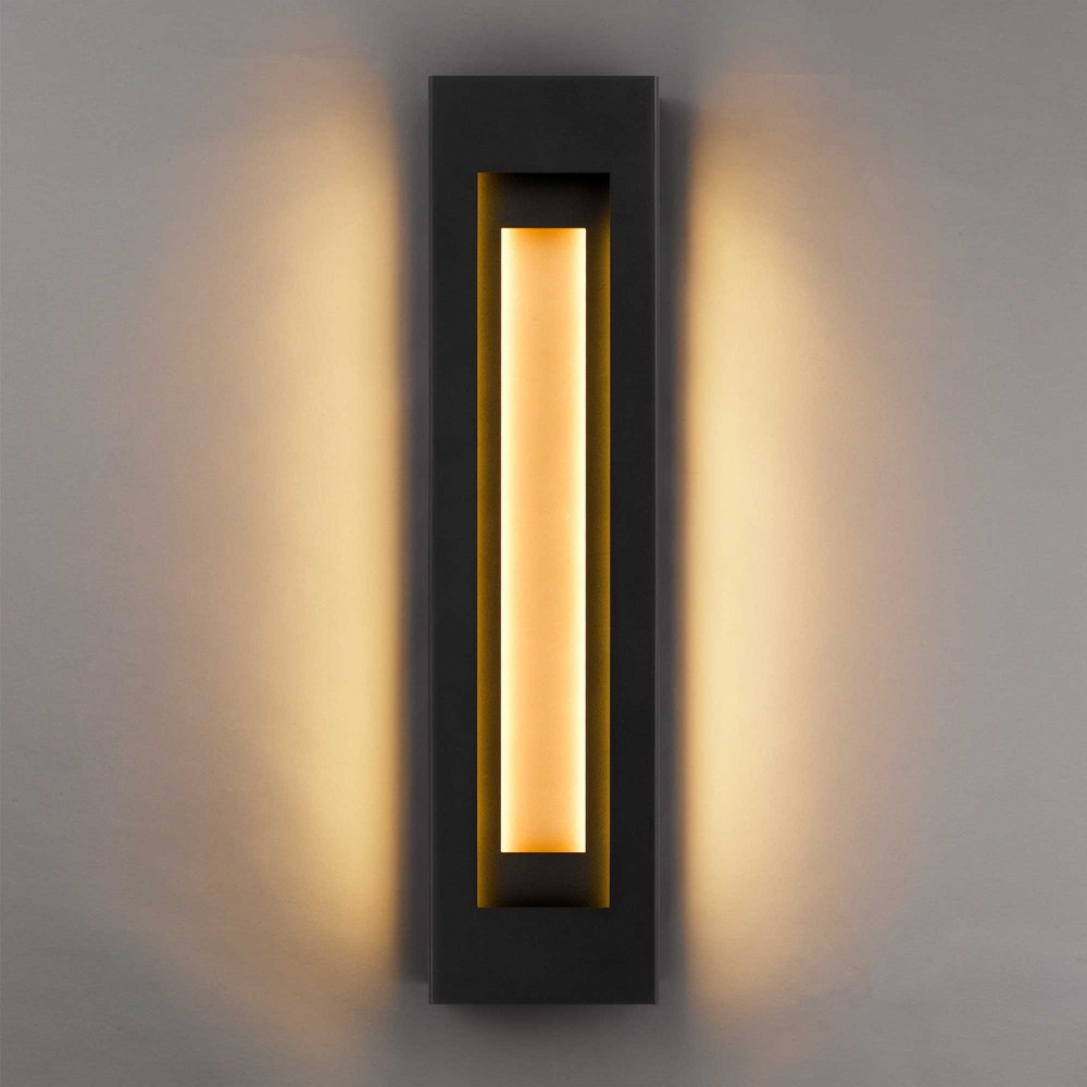 Black LED Dimmable Outdoor Hanging Light