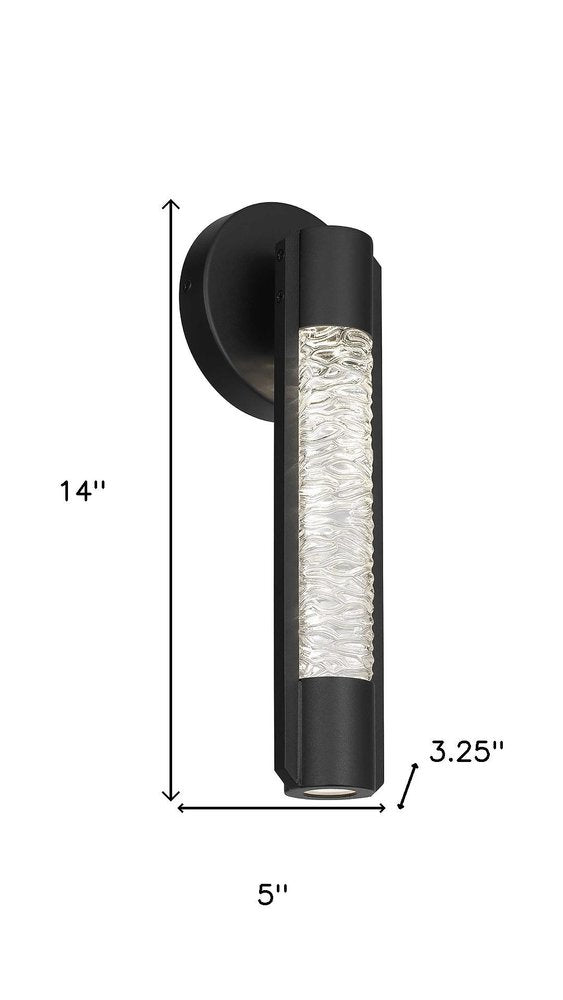 Black Water LED Dimmable Outdoor Hanging Light