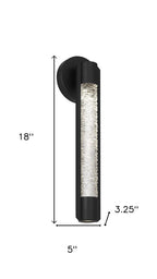 Black Water LED Dimmable Outdoor Hanging Light