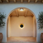 Black LED Dimmable Outdoor Hanging Light