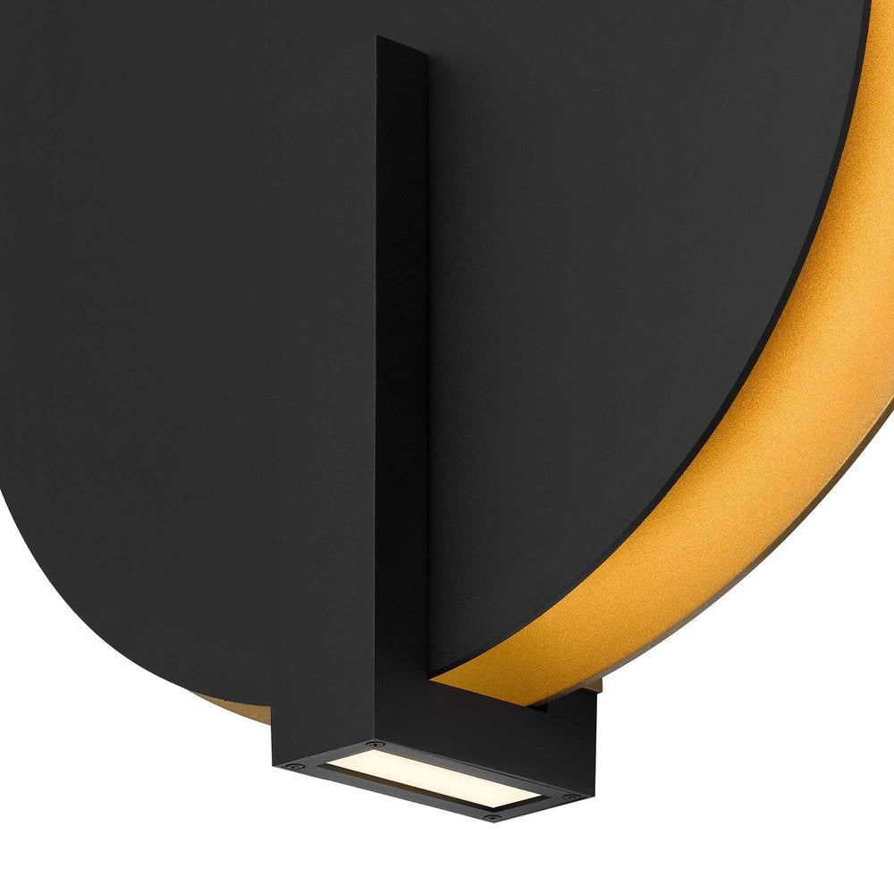 Black LED Dimmable Outdoor Hanging Light