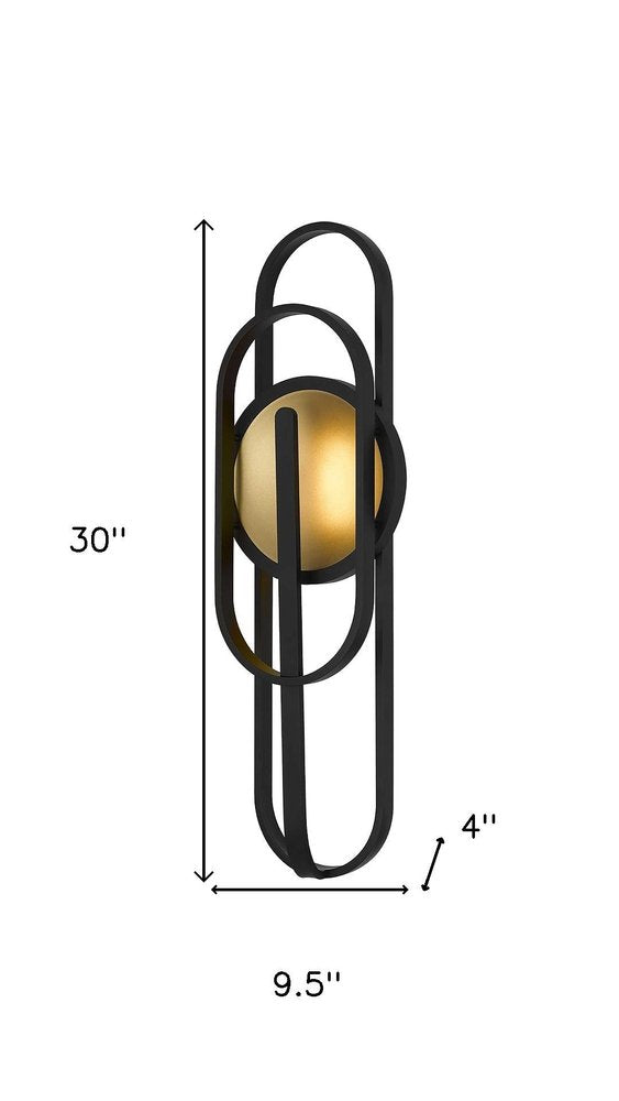 Black LED Dimmable Outdoor Hanging Light