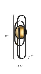 Black LED Dimmable Outdoor Hanging Light