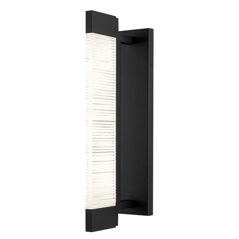 Black Crackled LED Dimmable Outdoor Hanging Light