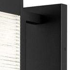 Black Crackled LED Dimmable Outdoor Hanging Light
