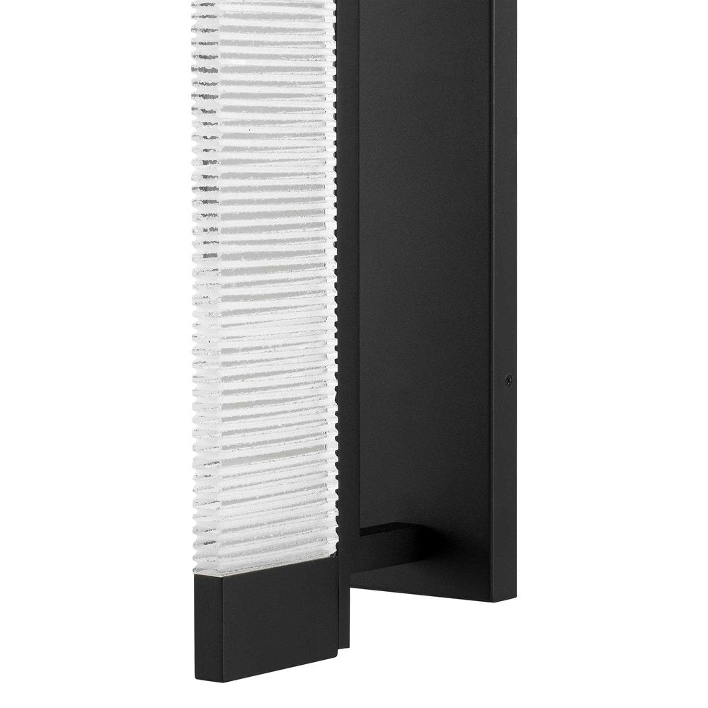 Black Crackled LED Dimmable Outdoor Hanging Light