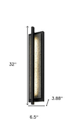 Black LED Dimmable Outdoor Hanging Light