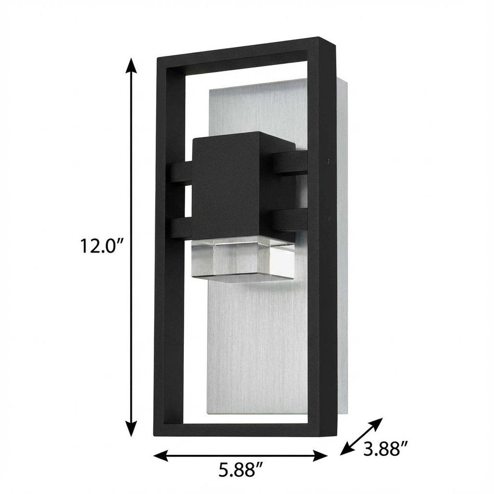Black LED Dimmable Outdoor Hanging Light