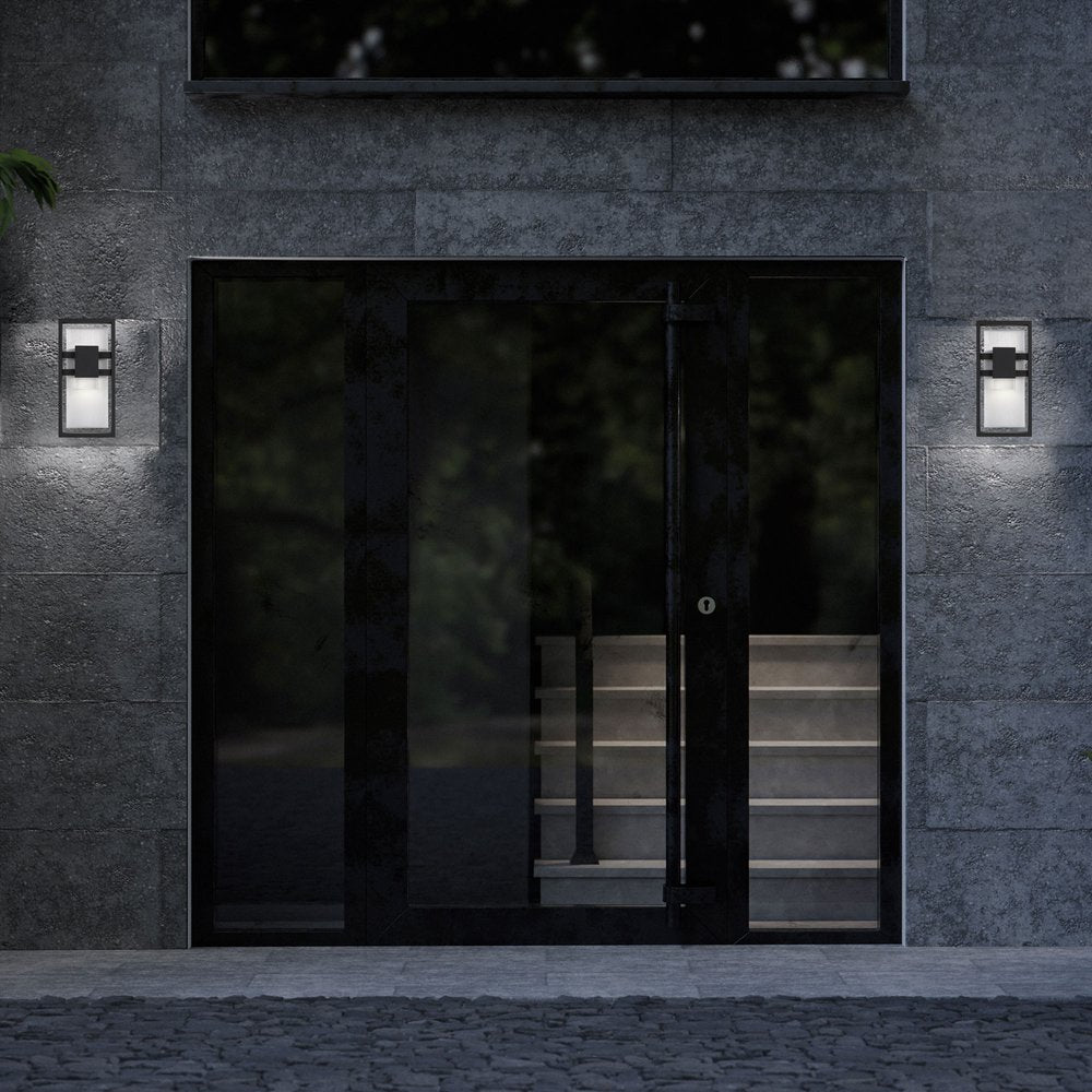 Black LED Dimmable Outdoor Hanging Light