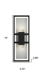 Black LED Dimmable Outdoor Hanging Light