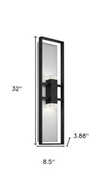 Black LED Dimmable Outdoor Hanging Light