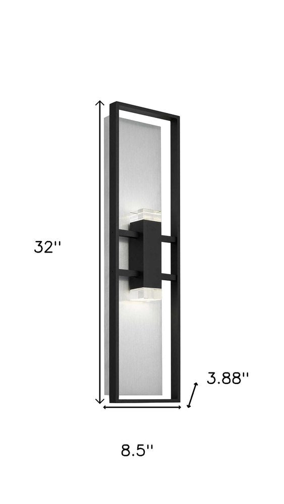 Black LED Dimmable Outdoor Hanging Light