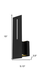 Black LED Dimmable Outdoor Hanging Light