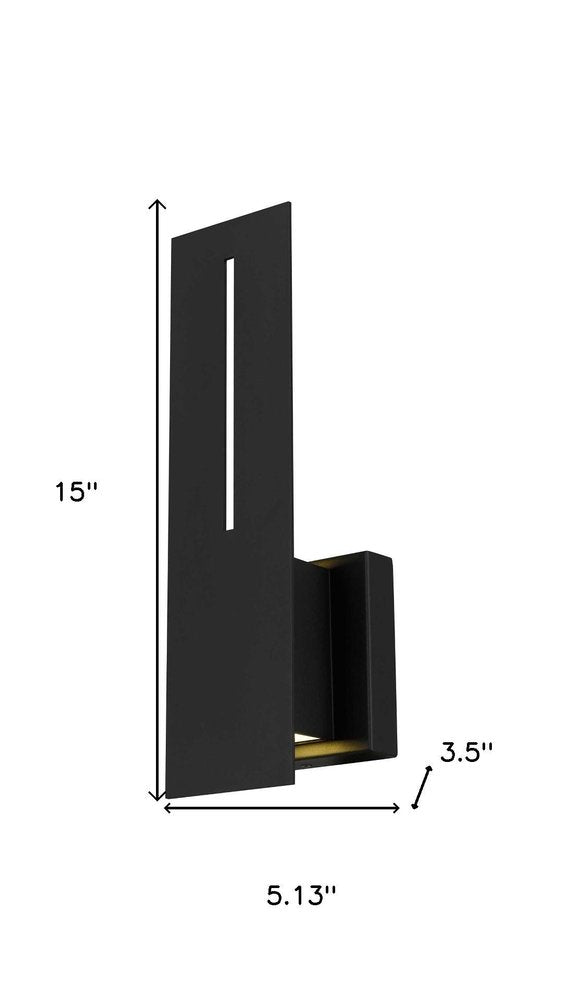 Black LED Dimmable Outdoor Hanging Light