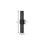 Black LED Dimmable Outdoor Hanging Light
