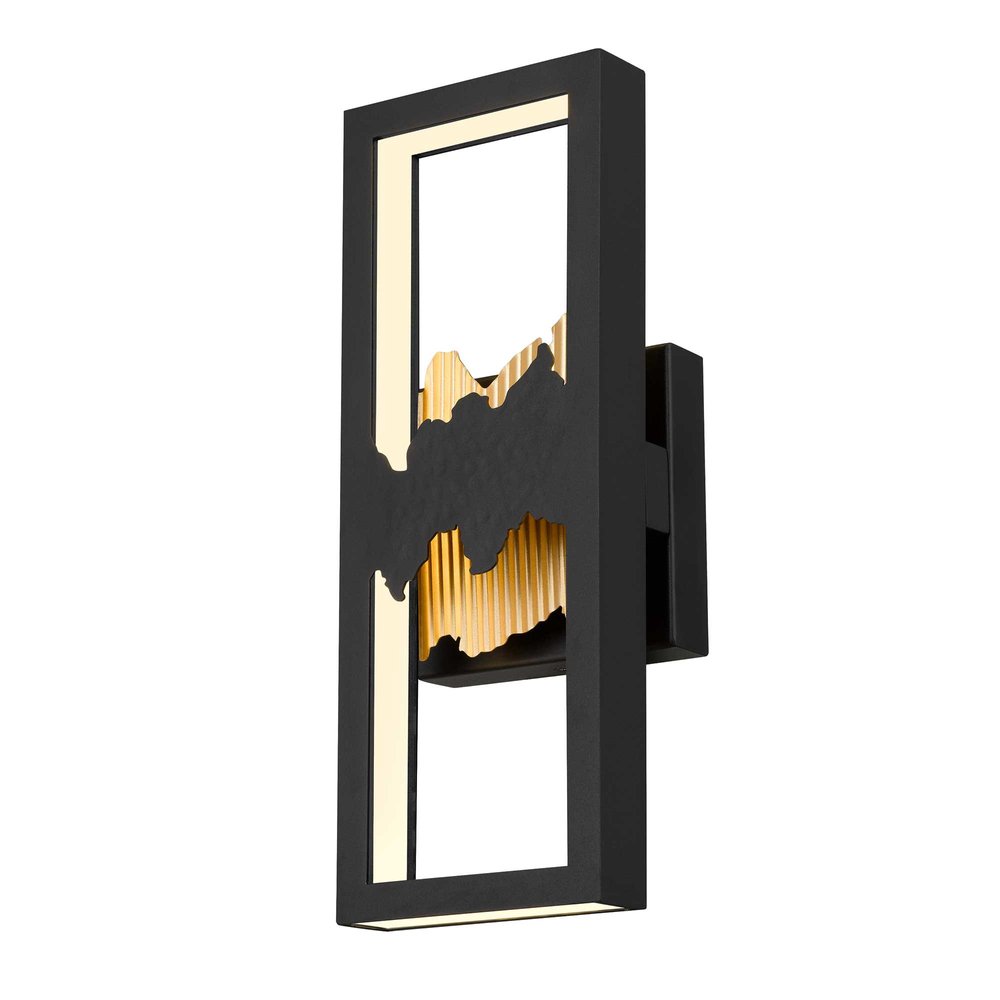 Black LED Dimmable Outdoor Hanging Light