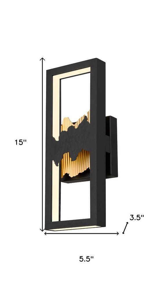 Black LED Dimmable Outdoor Hanging Light