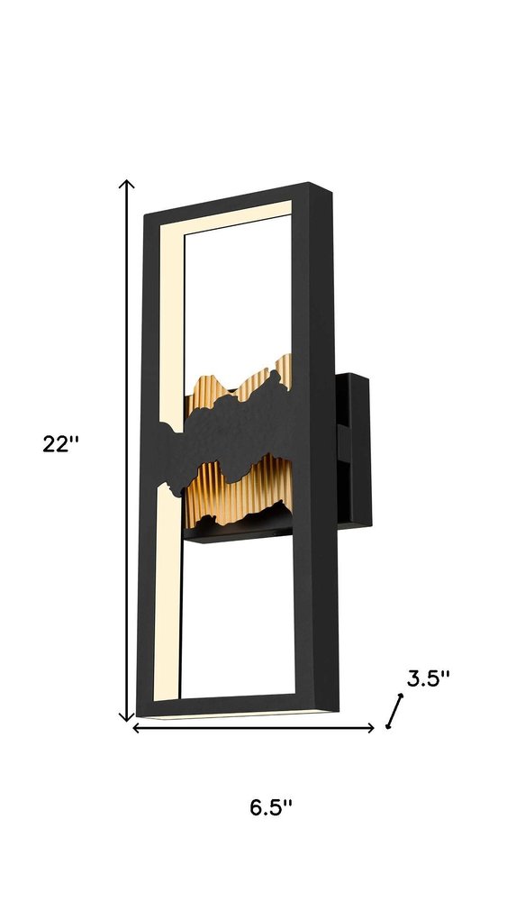 Black LED Dimmable Outdoor Hanging Light