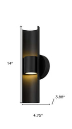 Black LED Dimmable Outdoor Hanging Light