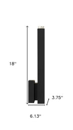 Black LED Dimmable Outdoor Hanging Light