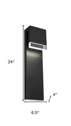 Black LED Dimmable Outdoor Hanging Light