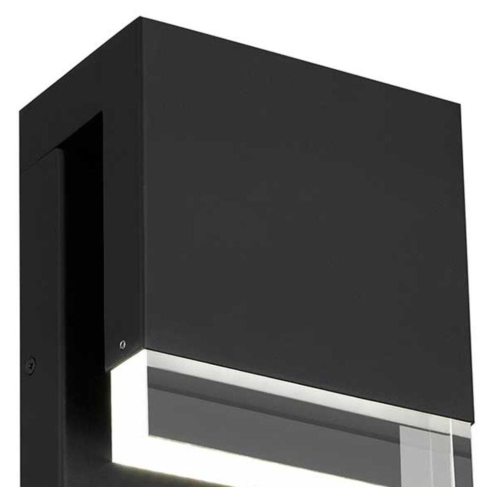 Black LED Dimmable Outdoor Hanging Light