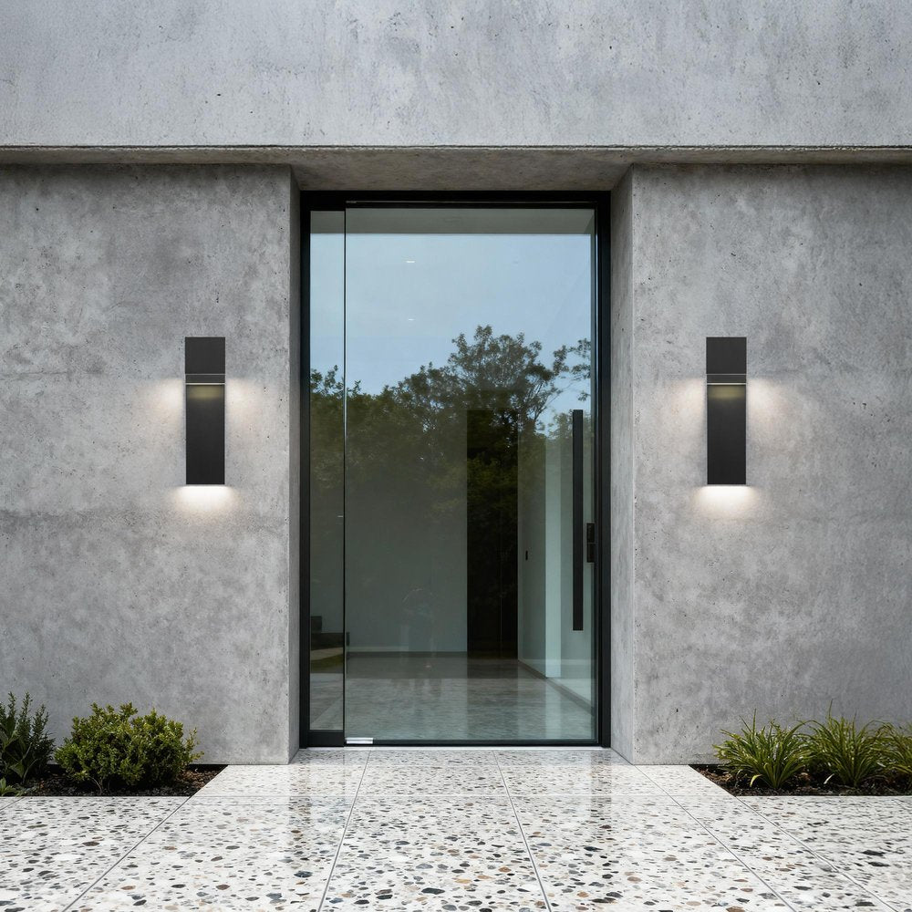 Black LED Dimmable Outdoor Hanging Light