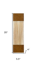 Brass Crackled LED Dimmable Outdoor Hanging Light